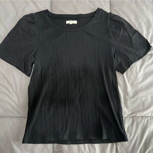 Madewell Black Short Sleeve Top